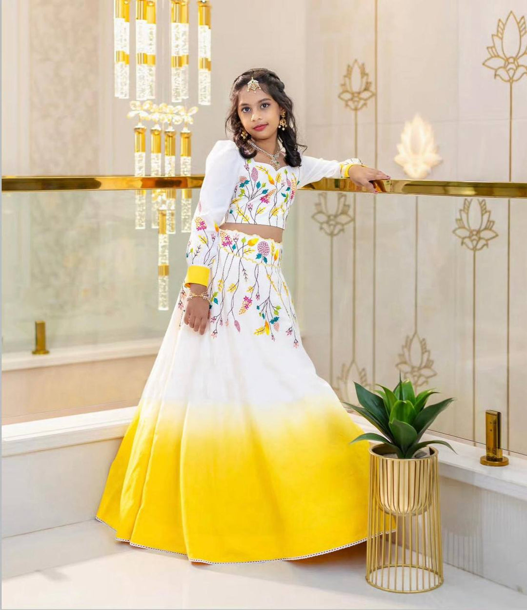 Elegant Crepe Silk Printed Lehenga Choli Set