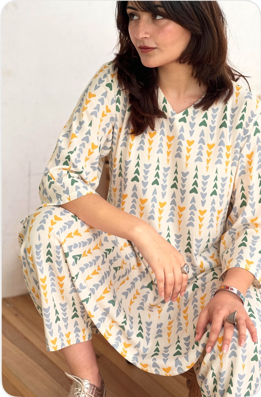 Breezy Bliss Printed Coord Set