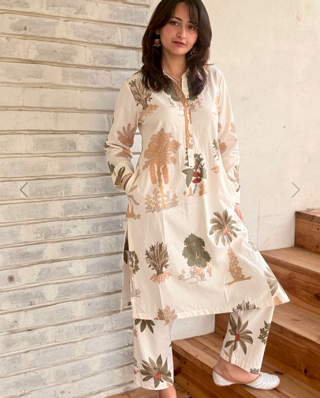 Subtle Printed Cotton Co-ord Set 1