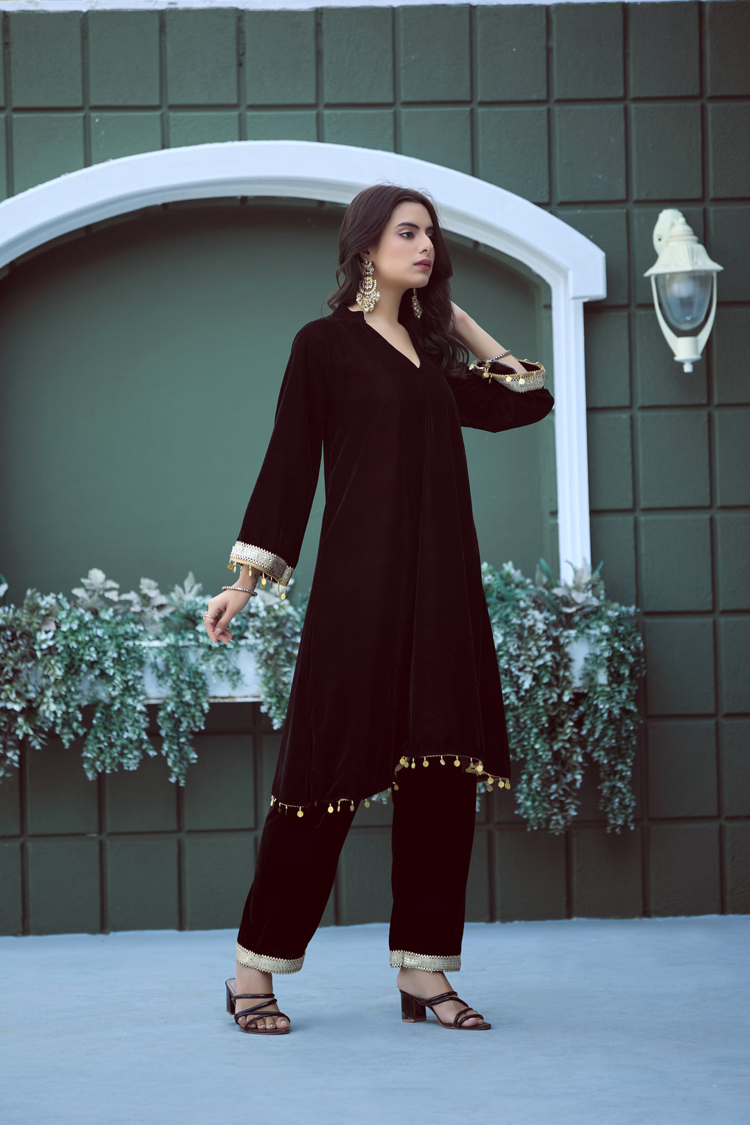 Premium Velvet Maroon Co-Ord Set