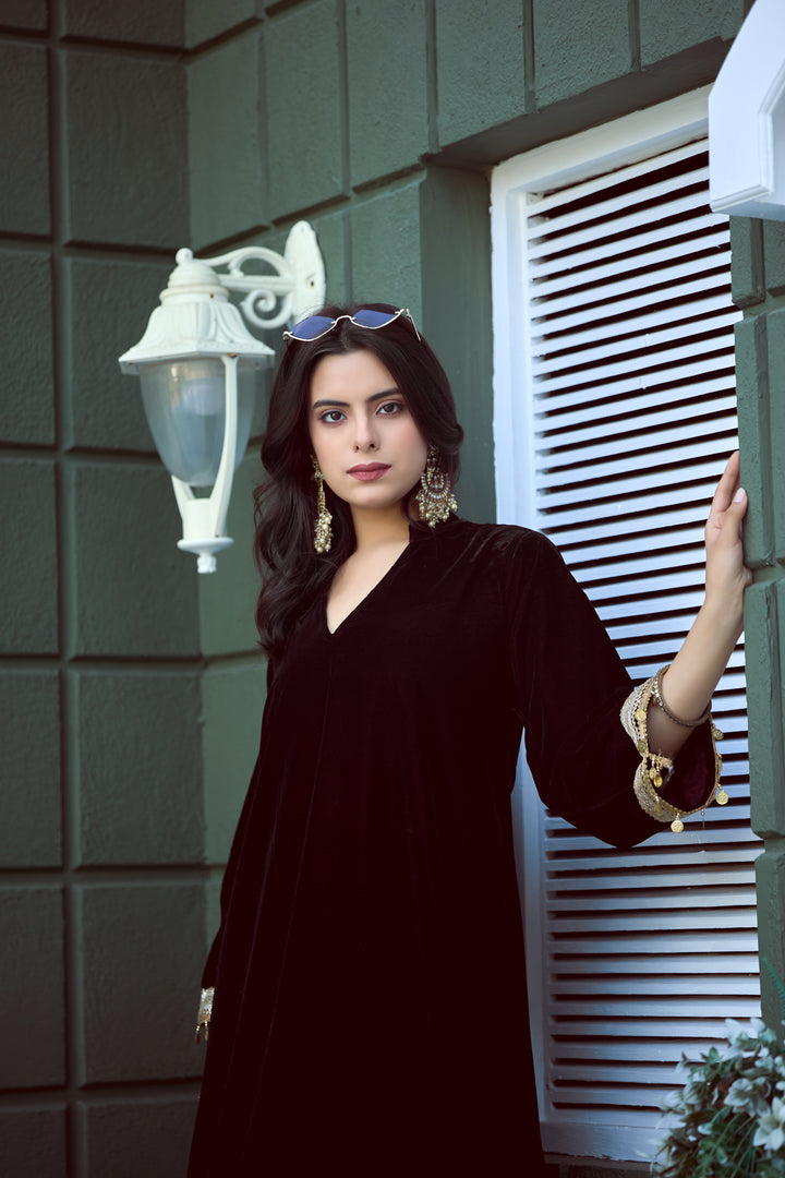 Premium Velvet Maroon Co-Ord Set