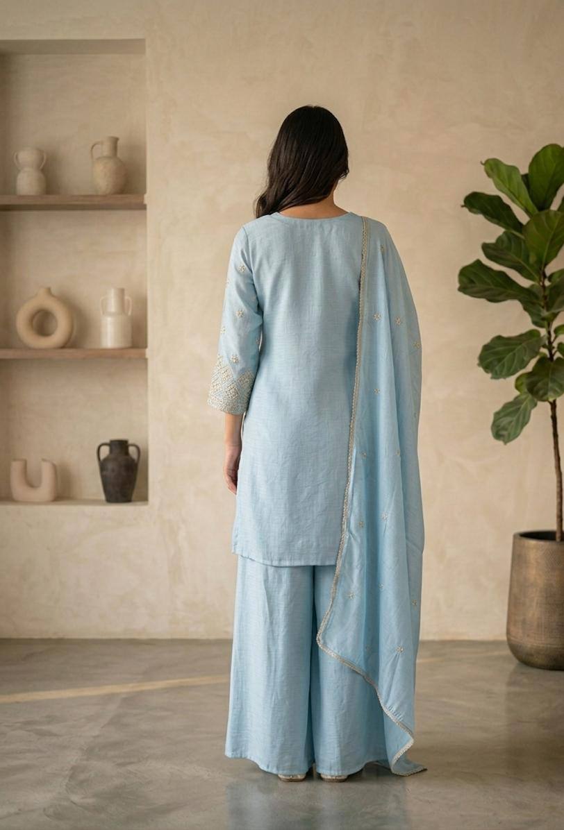 Premium Designer ZAZU Silk Ethnic Palazzo Collection