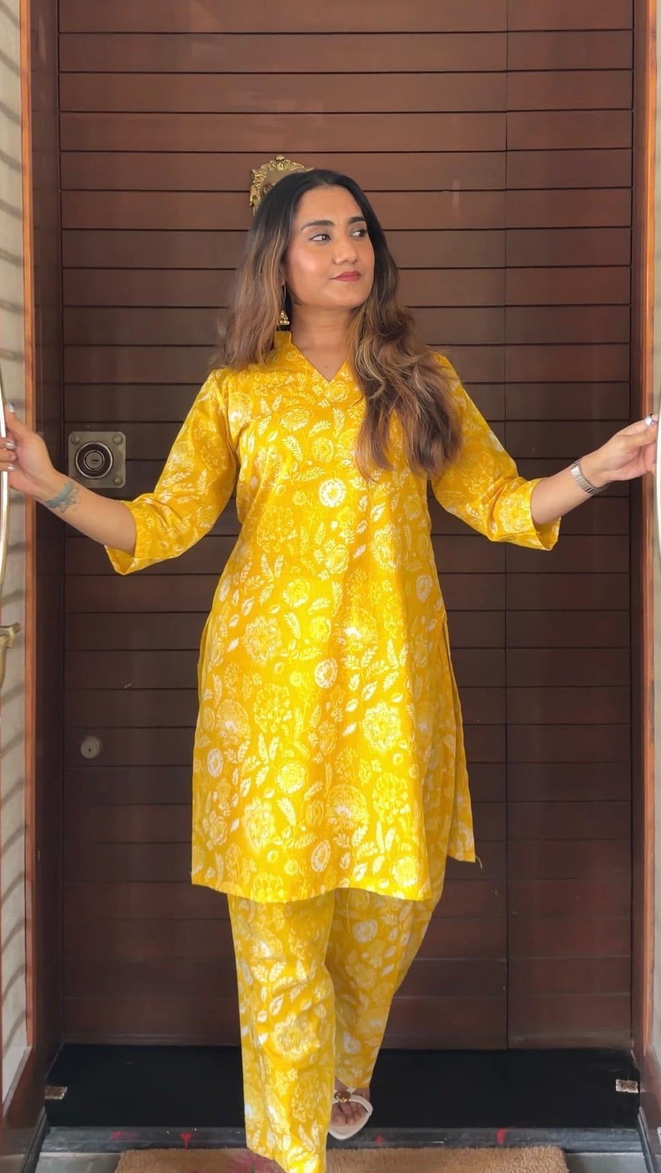Comfort Fit Cotton Printed Co-Ord Set