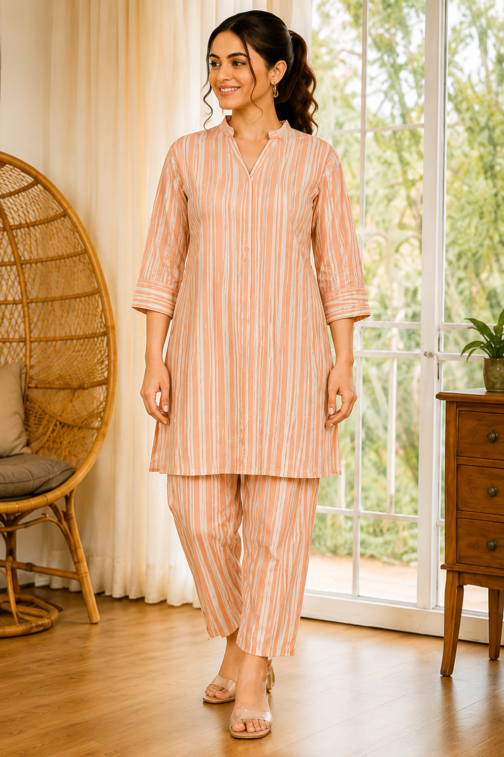 Elegant Stripe Co-Ord Set