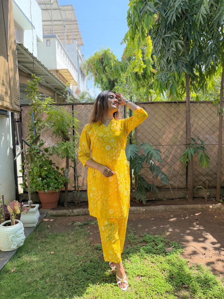 Comfort Fit Cotton Printed Co-Ord Set