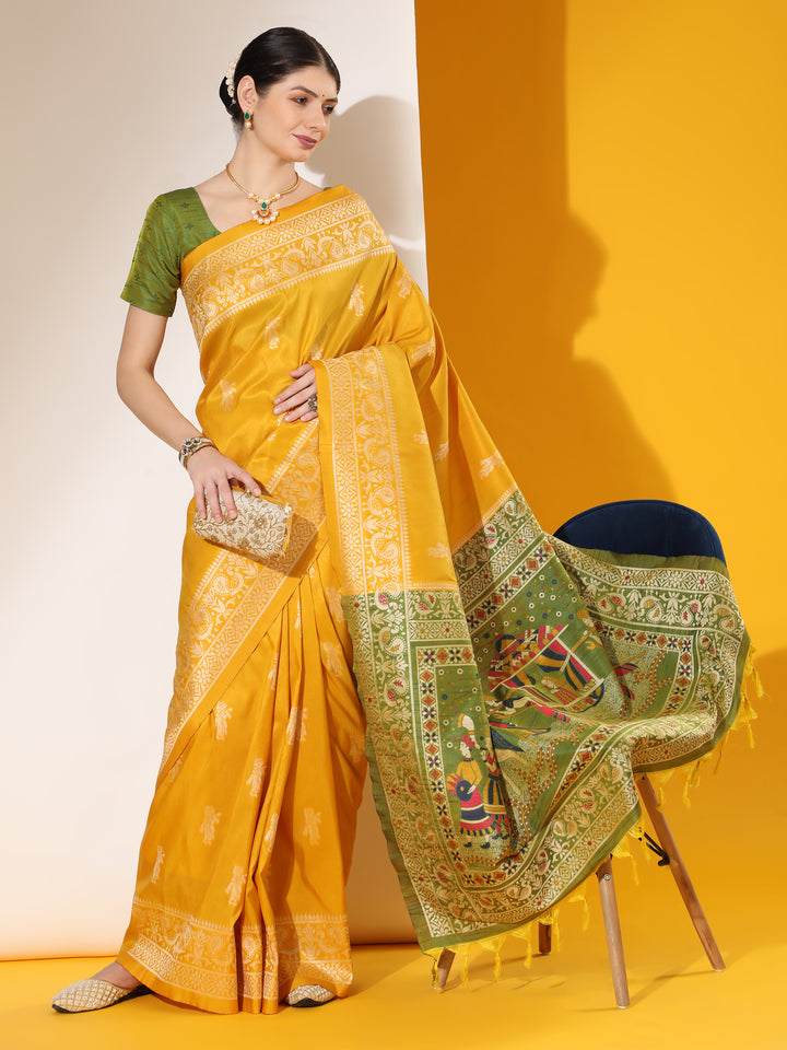 PRESENTING NEW SOFT RAW SILK WITH EXCLUSIVE CONTRAST WOVEN PALLU