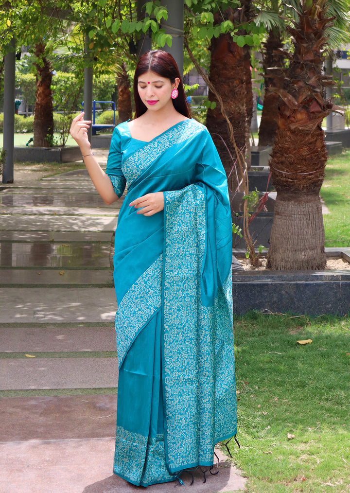 Launching handloom raw silk saree with rich pallu