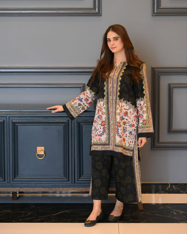 Elegant Pure Natural Crepe Co-Ord Set