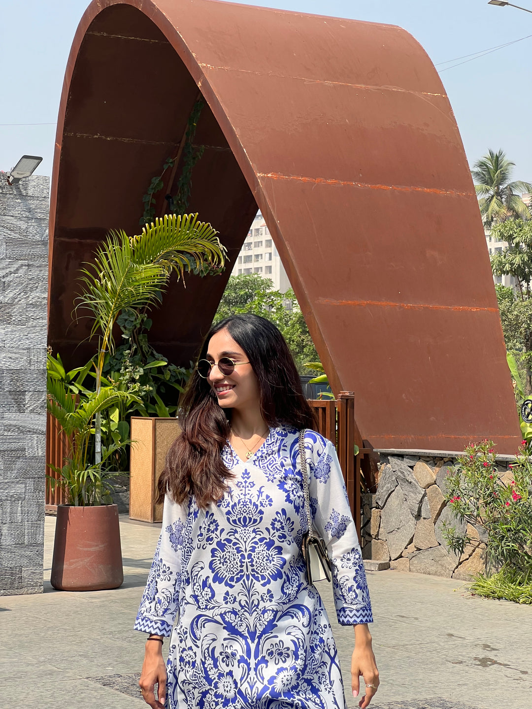 Summer Breeze Blue Pure Cotton Co-Ord Set