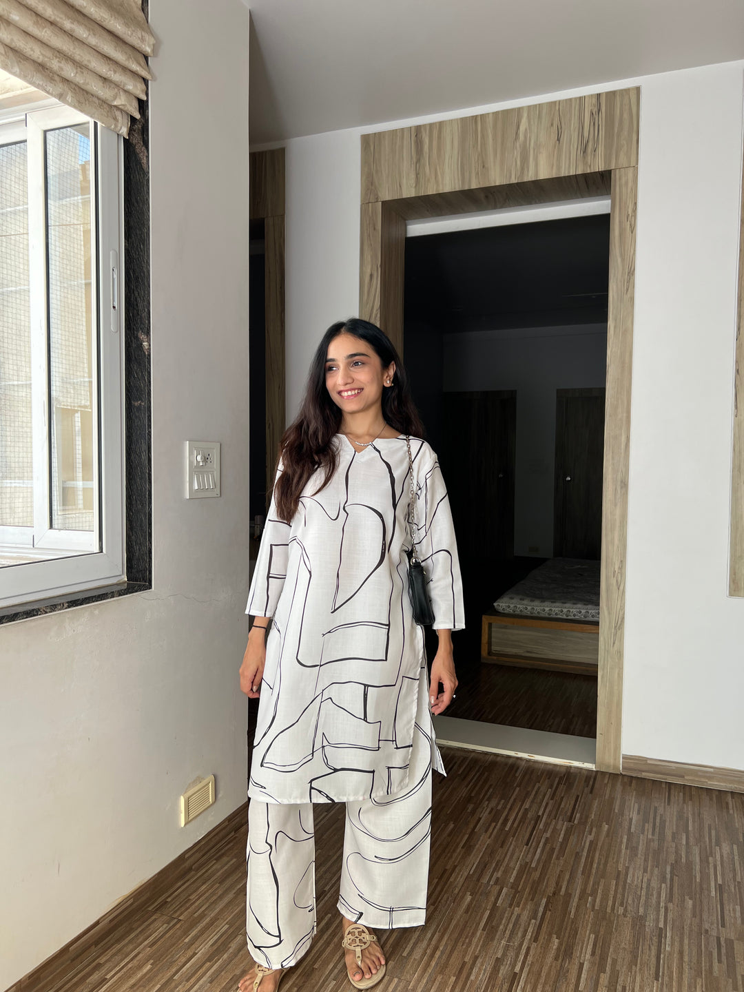 Signature Eclipse Abstract Cotton Co-ord Set