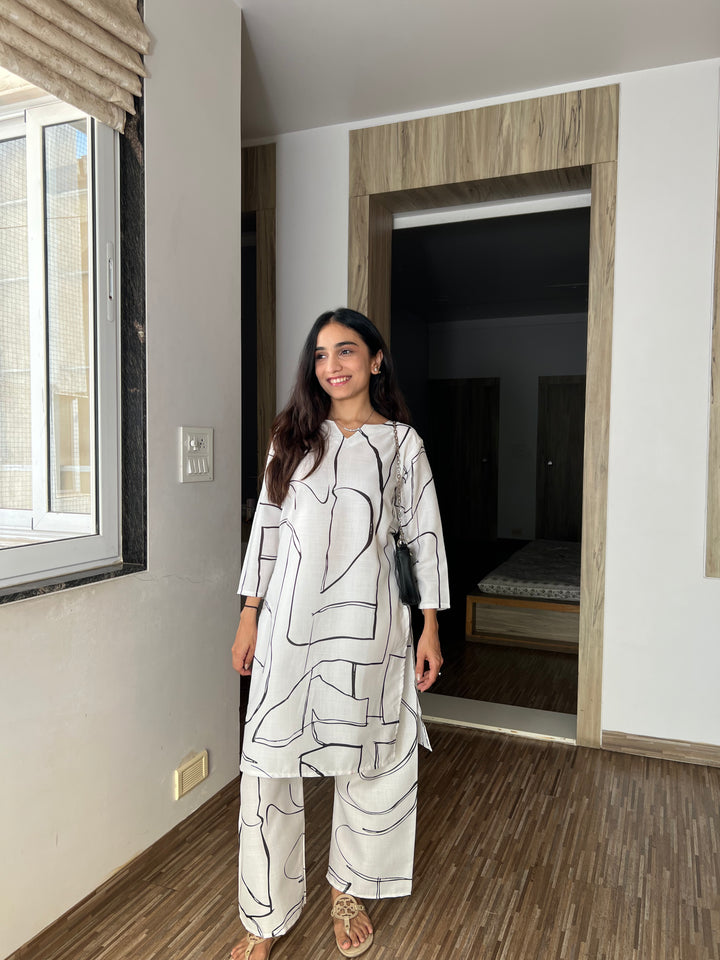 Signature Eclipse Abstract Cotton Co-ord Set