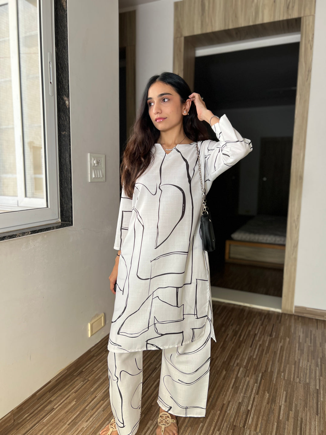 Signature Eclipse Abstract Cotton Co-ord Set