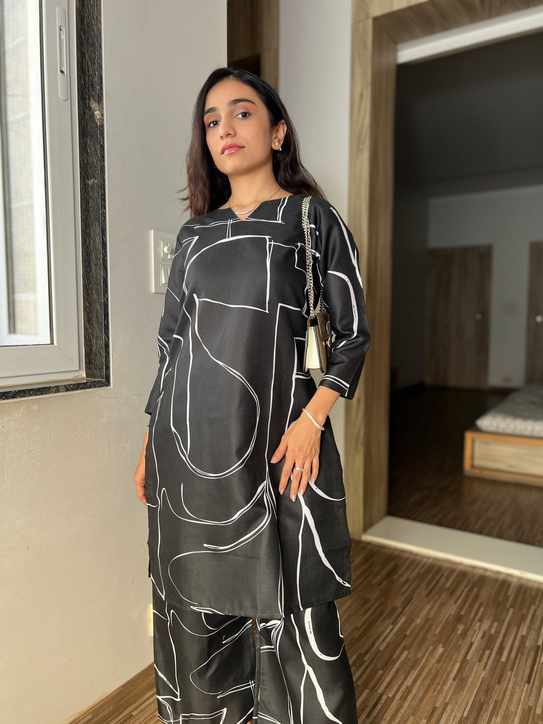 Signature Eclipse Abstract Cotton Co-ord Set