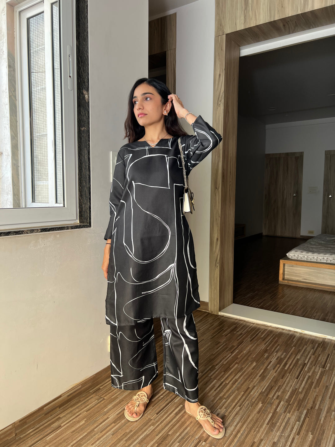 Signature Eclipse Abstract Cotton Co-ord Set