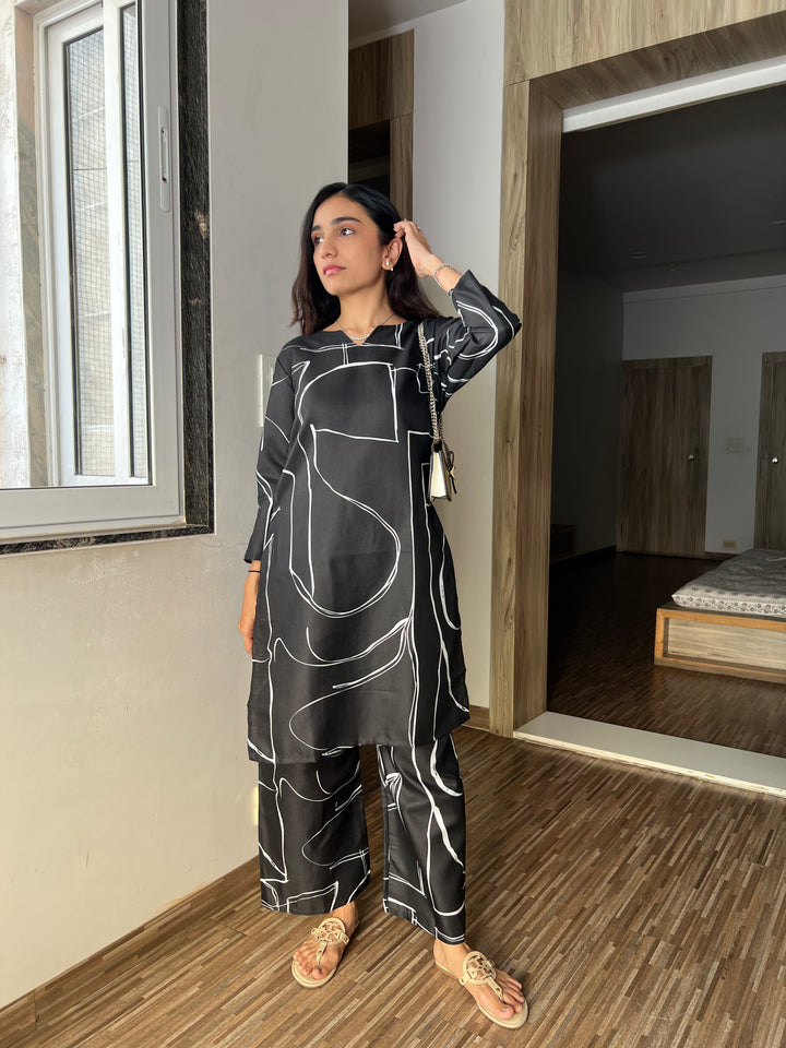 Signature Eclipse Abstract Cotton Co-ord Set