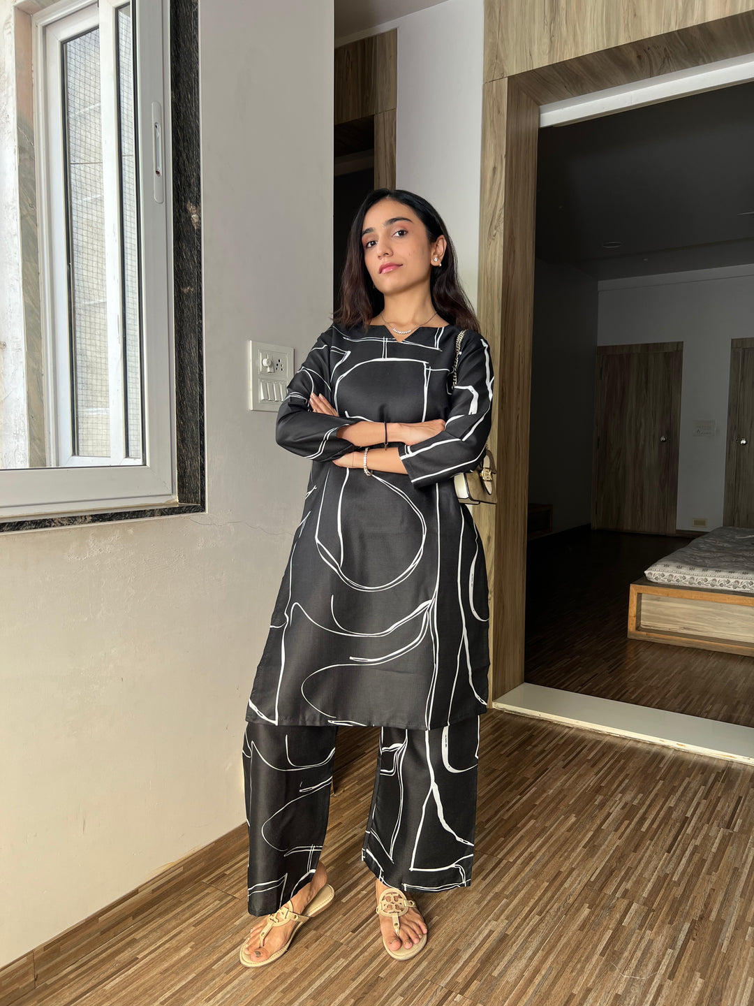 Signature Eclipse Abstract Cotton Co-ord Set