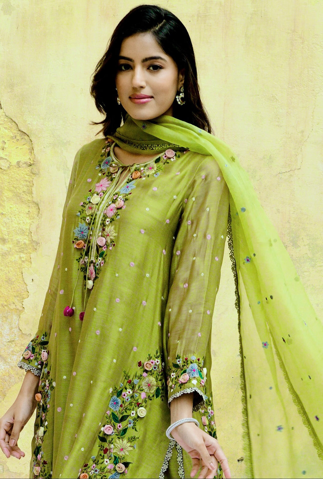 Designer Embroidered Georgette Suit Set