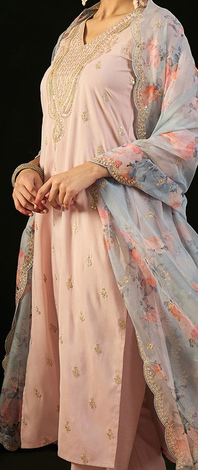 Elegant Soft Loom Pakistani Suit :3 piece suit(top,bottom&dupatta)