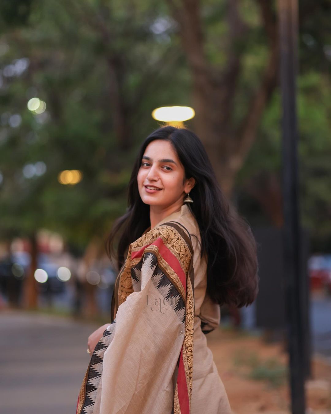 Hand Zari Weaving South Cultural Prints :3 piece suit(top,bottom&dupatta)