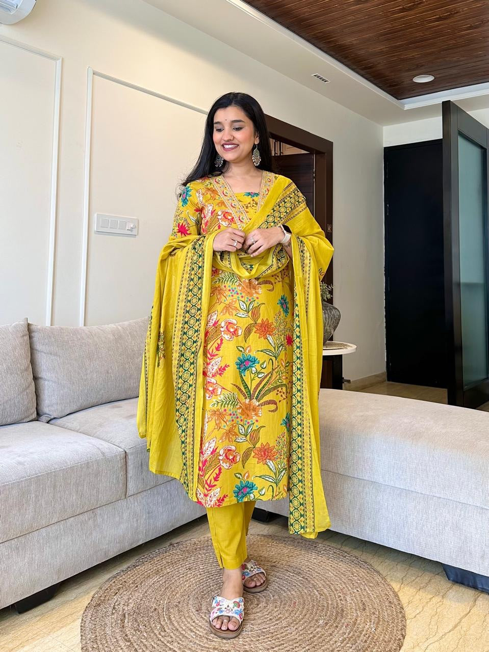 New Cotton Suit Sets :3 piece suit(top,bottom&dupatta)