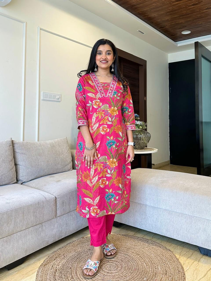 New Cotton Suit Sets :3 piece suit(top,bottom&dupatta)