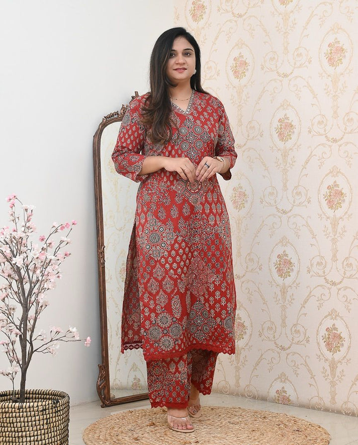 Celebrate Summer Style Premium Cotton Suit Set :3 piece suit(top,bottom&dupatta)