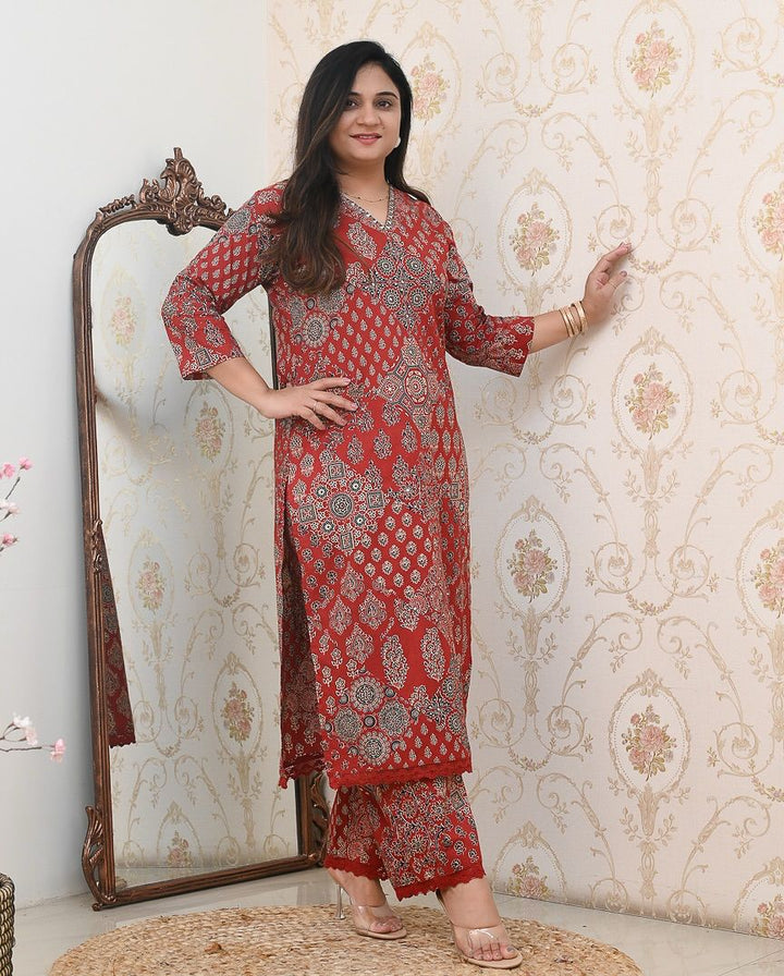Celebrate Summer Style Premium Cotton Suit Set :3 piece suit(top,bottom&dupatta)