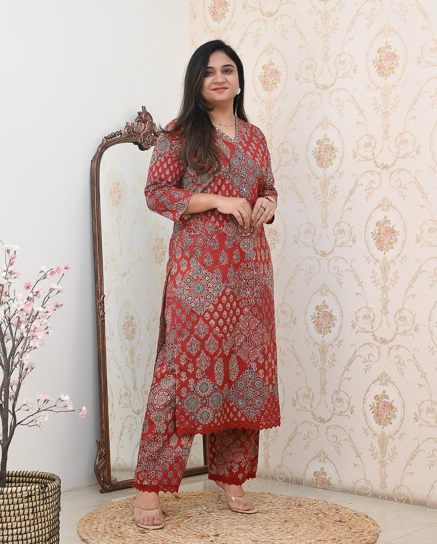 Celebrate Summer Style Premium Cotton Suit Set :3 piece suit(top,bottom&dupatta)