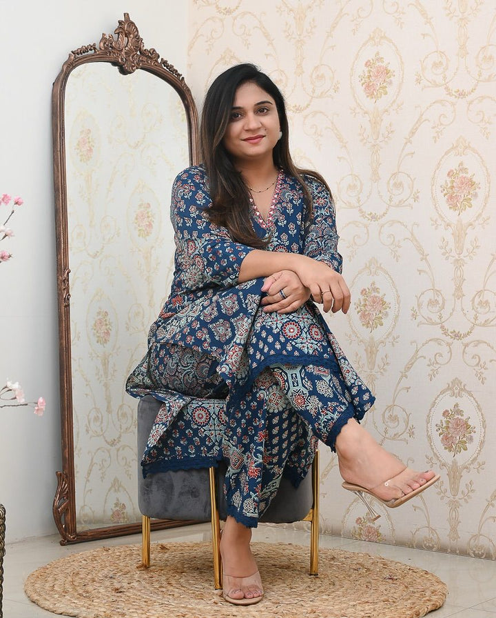 Celebrate Summer Style Premium Cotton Suit Set :3 piece suit(top,bottom&dupatta)