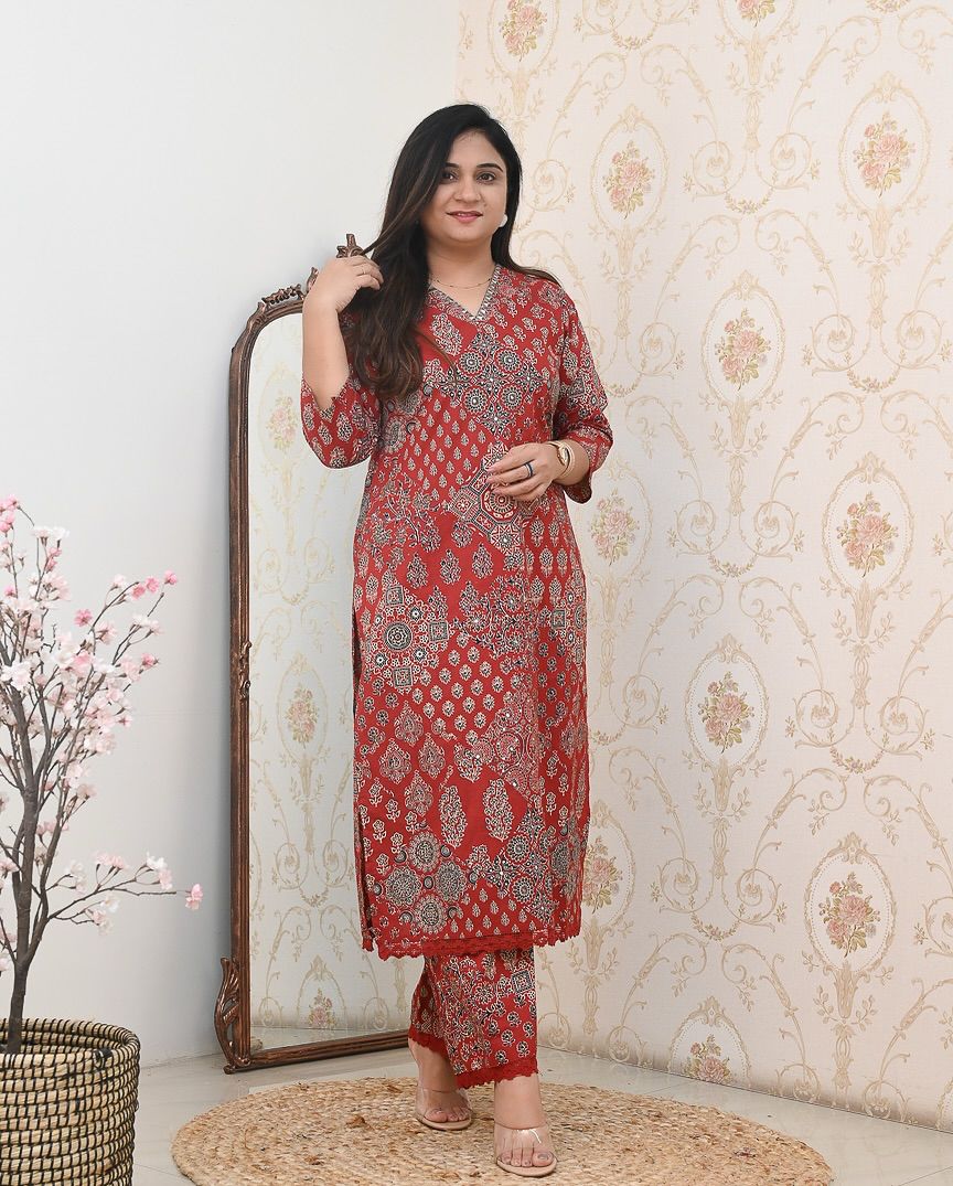 Celebrate Summer Style Premium Cotton Suit Set :3 piece suit(top,bottom&dupatta)