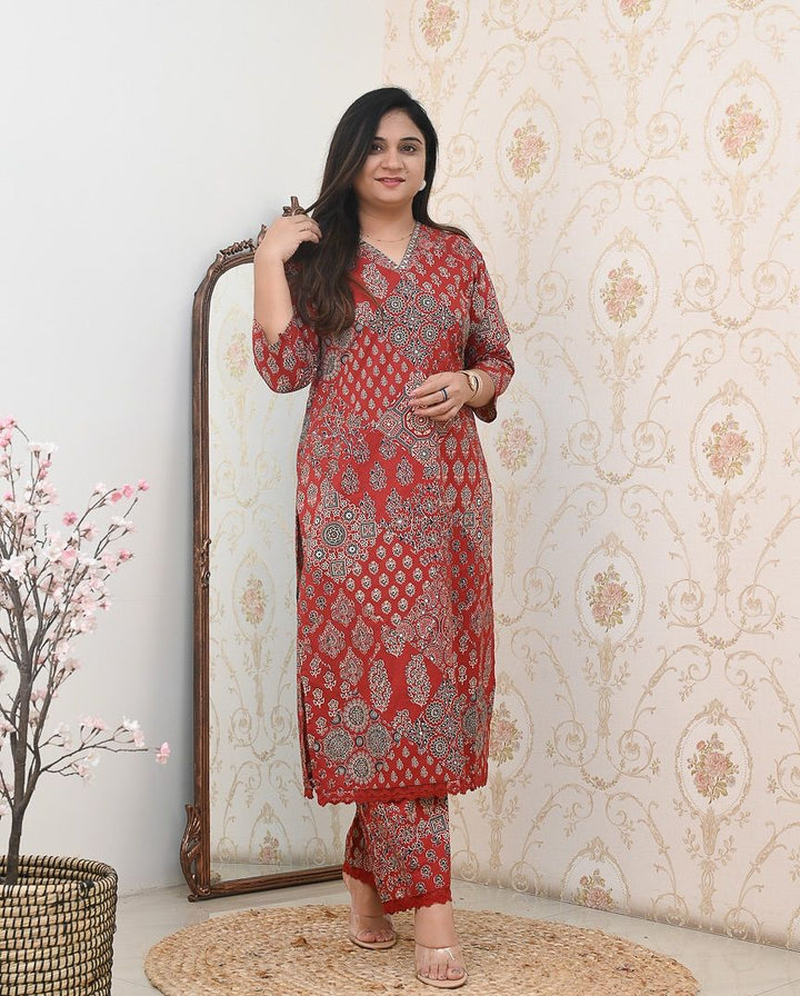 Celebrate Summer Style Premium Cotton Suit Set :3 piece suit(top,bottom&dupatta)