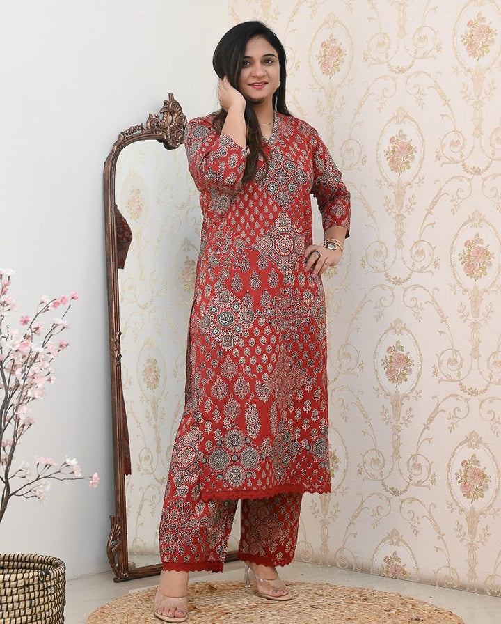 Celebrate Summer Style Premium Cotton Suit Set :3 piece suit(top,bottom&dupatta)