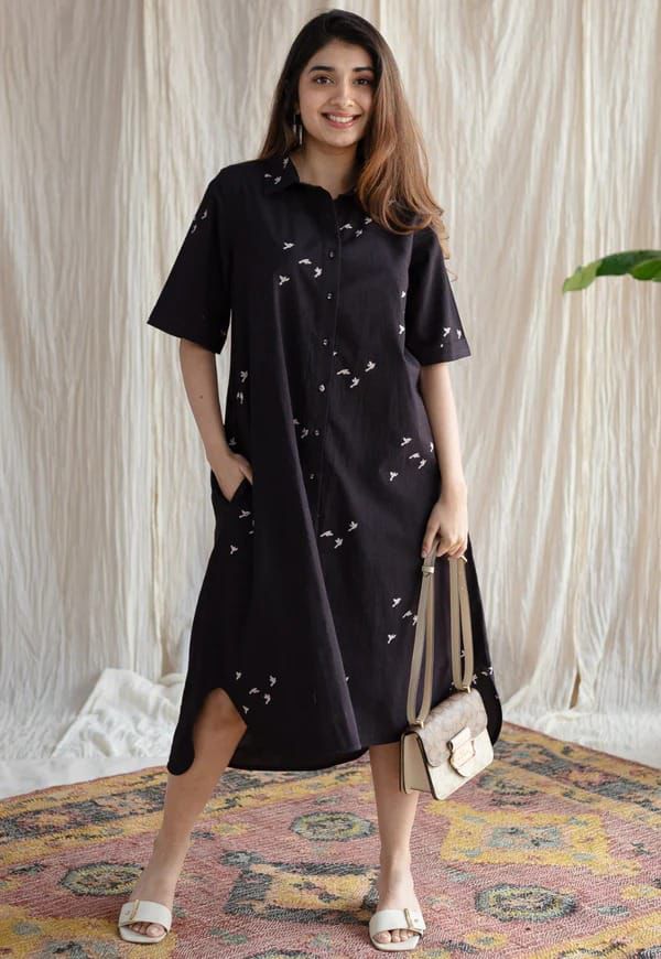 Comfort With Our New Multi-Flower Midi Kurti Set :3 piece suit(top,bottom&dupatta)