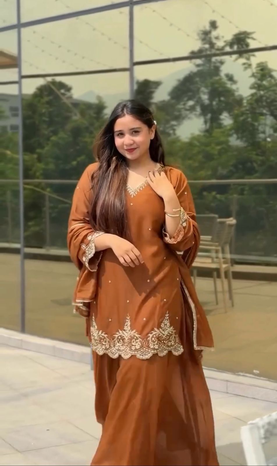 New Designer Party Wear Top & Palazzo Set with Fancy Dupatta
