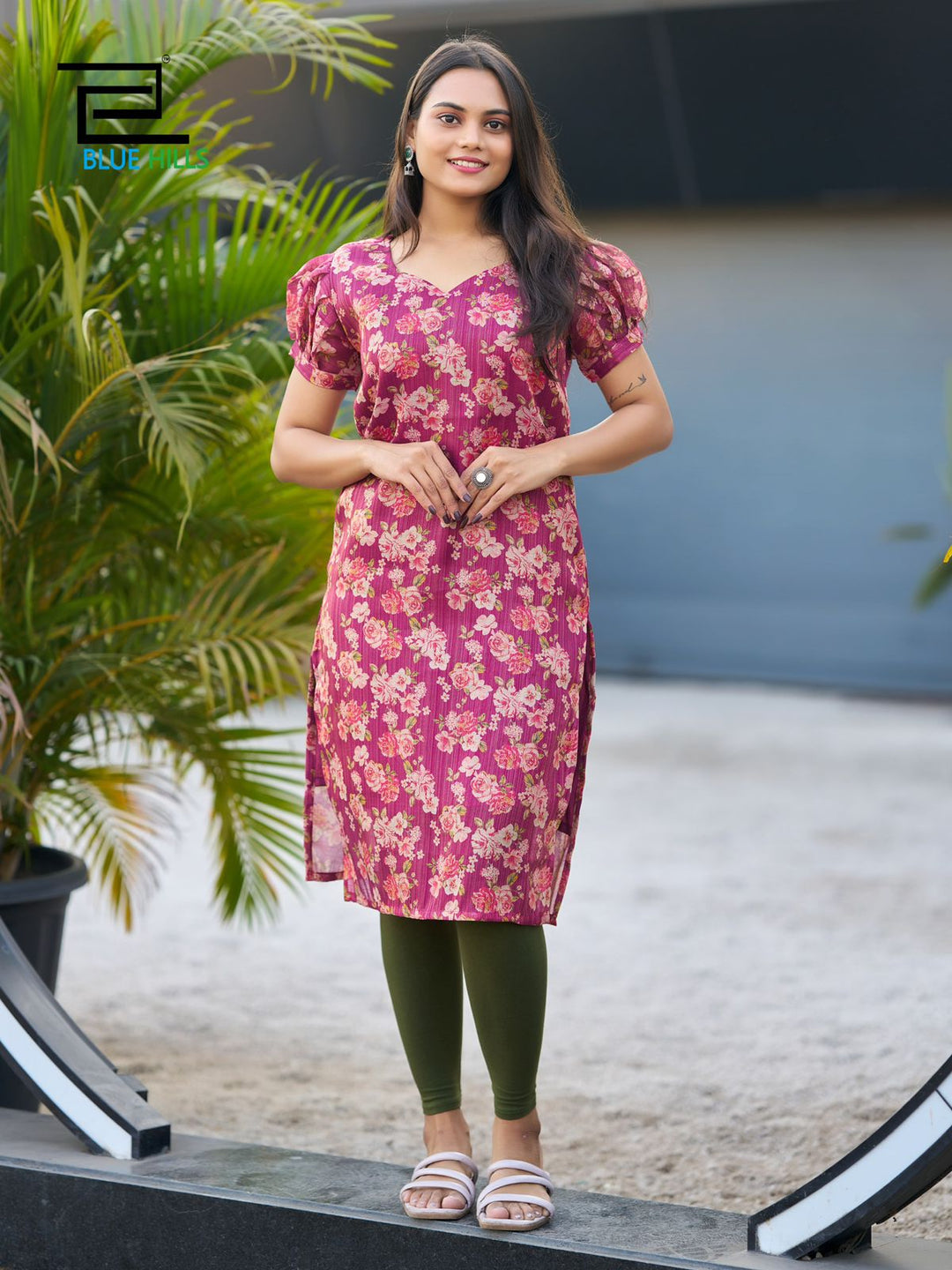 Kbs X Blue Hills Regular And Office Wear Printed Kurti