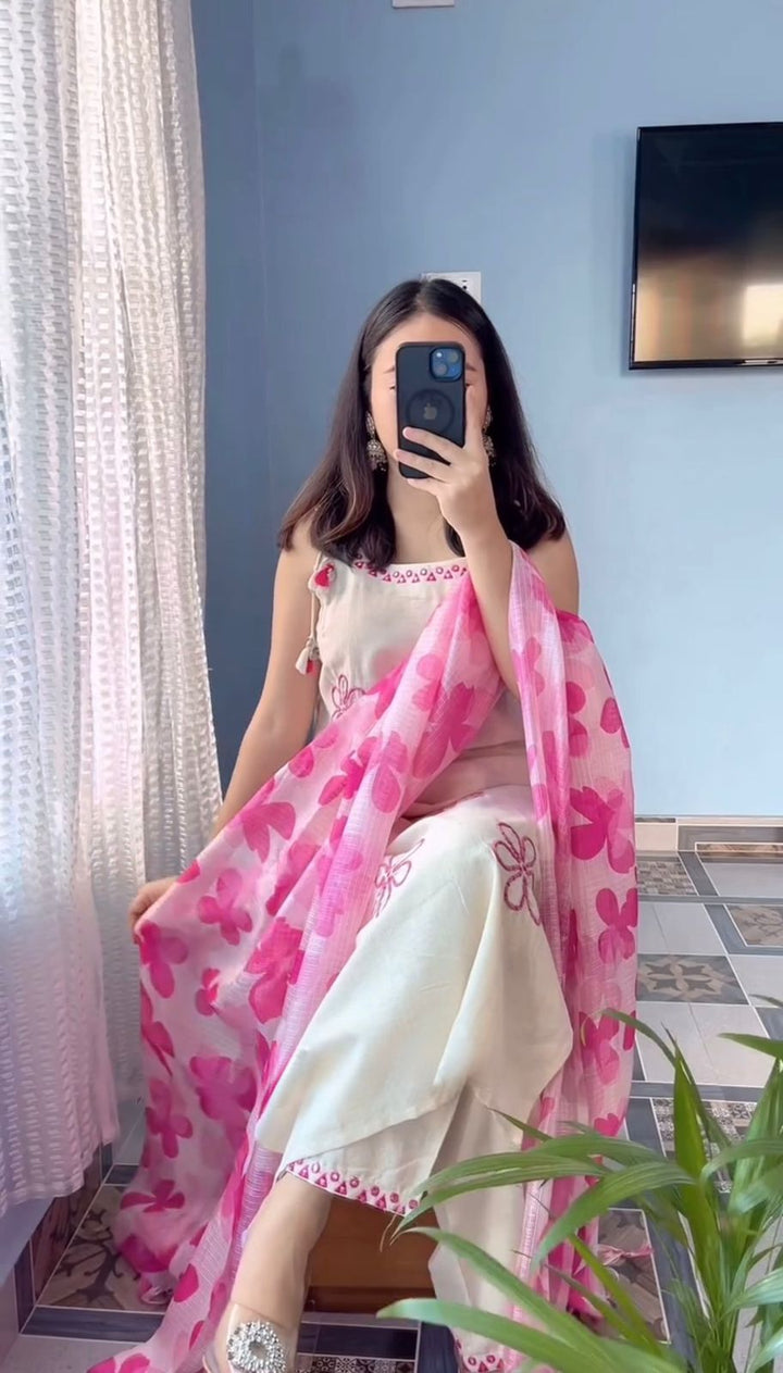 Stylish Roman Silk Plazzo Kurta Set for Every Occasion