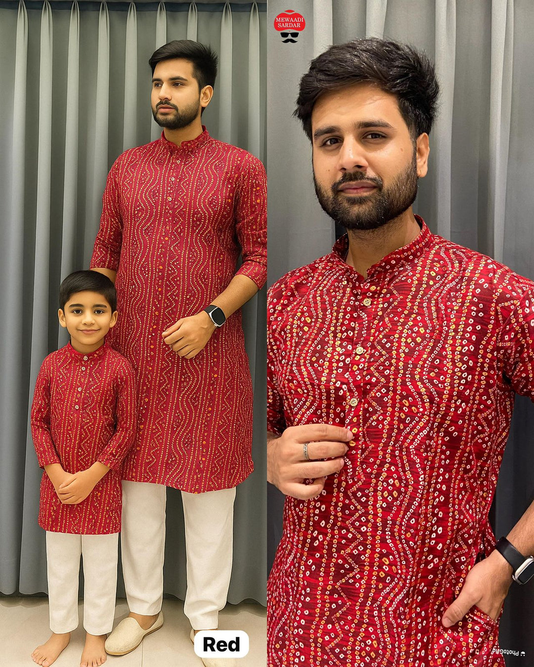 Navratri & Festival Special Bandhani Print Kurta – Now in Men’s & Kids Sizes