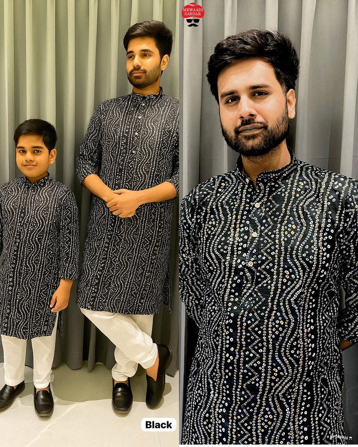 Navratri & Festival Special Bandhani Print Kurta – Now in Men’s & Kids Sizes