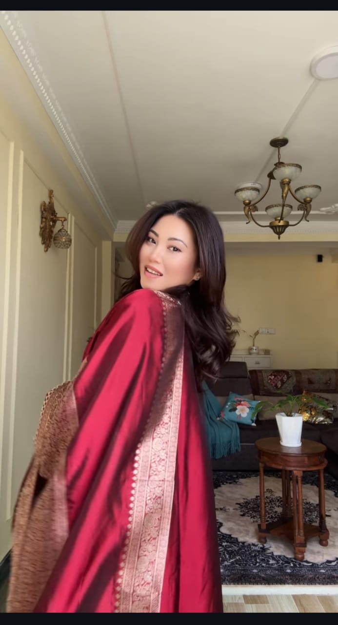 Maroon Pure Banarasi Suit Set