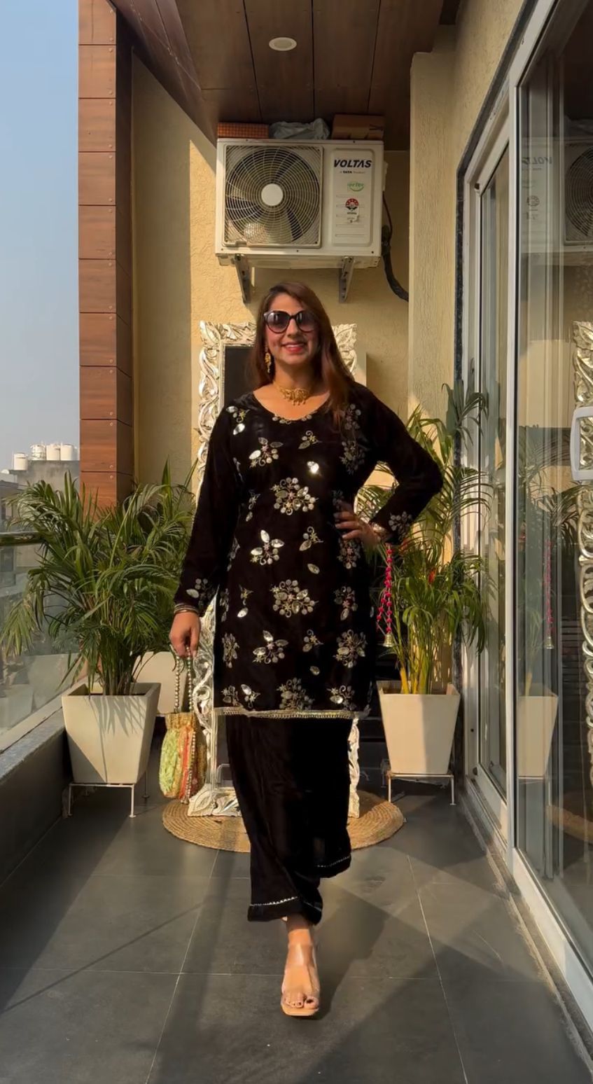 Heavy Viscose Velvet Dazzle Co-Ord Set