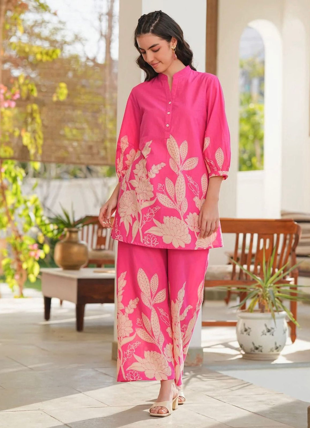 New Rayon Slub Co-Ord Set,