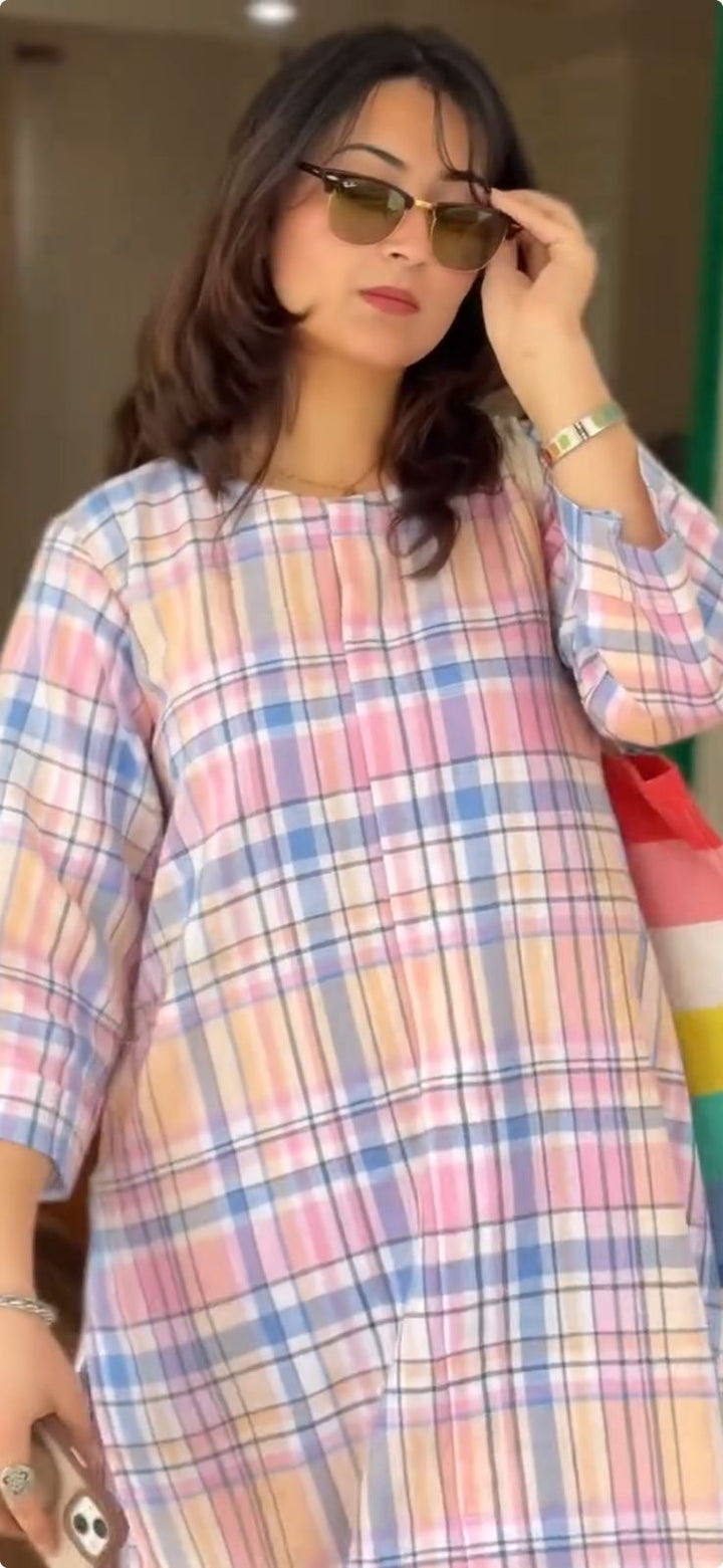 Pastel Candy Checks Co-Ord Set