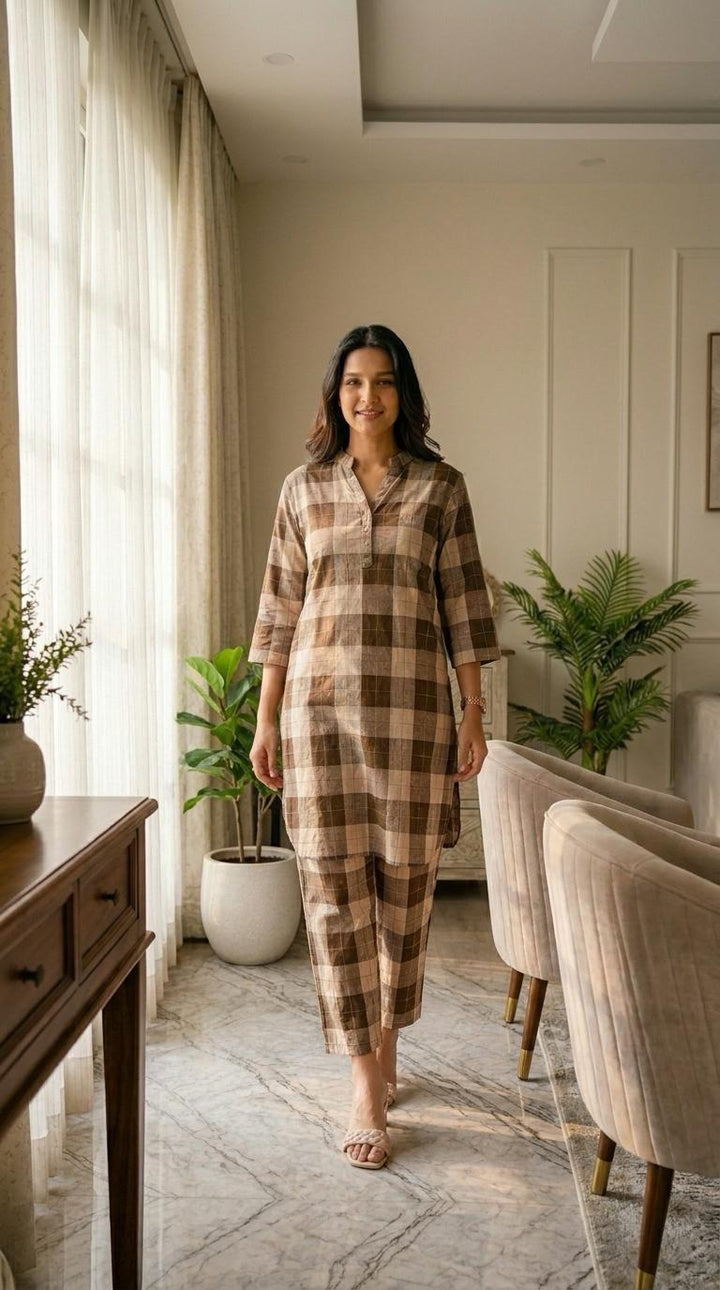 Mocha Brew Cotton Co-Ord Set
