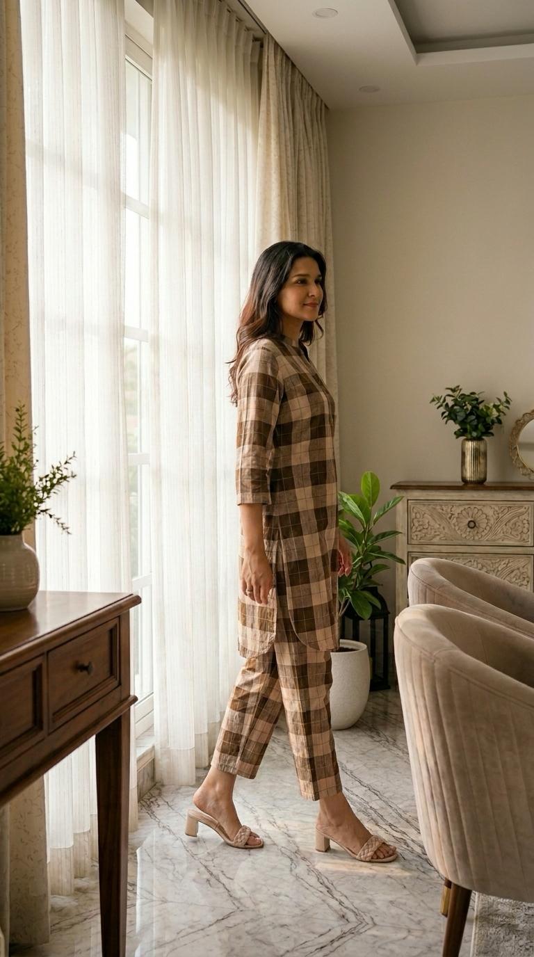 Mocha Brew Cotton Co-Ord Set