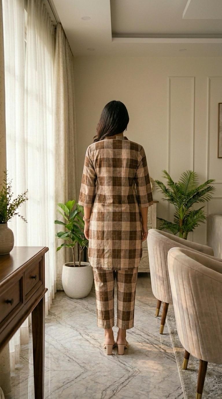 Mocha Brew Cotton Co-Ord Set