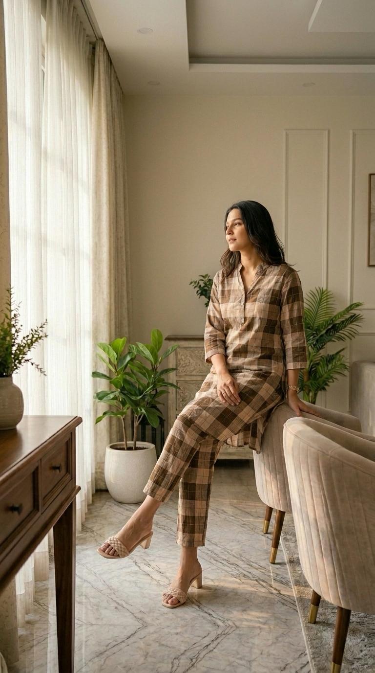 Mocha Brew Cotton Co-Ord Set