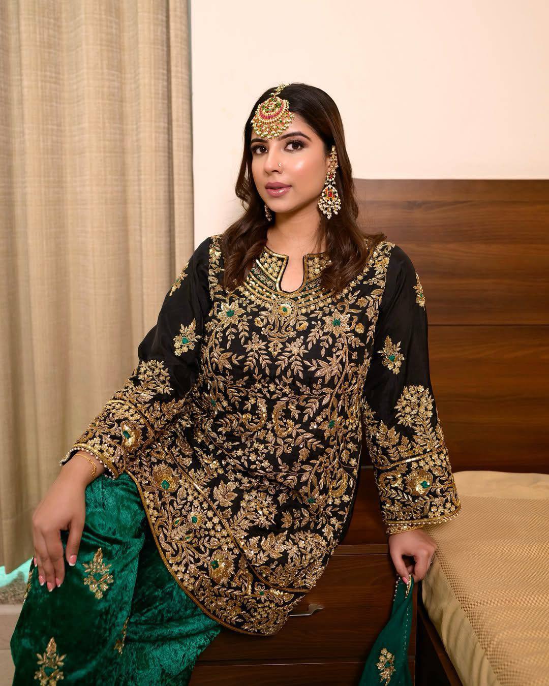 Our Newly Launched Velvet Kurti-Plazzo Set