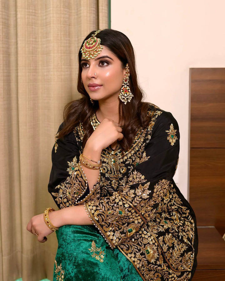 Our Newly Launched Velvet Kurti-Plazzo Set