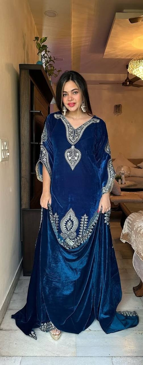 Designer Party Wear Velvet Ensemble