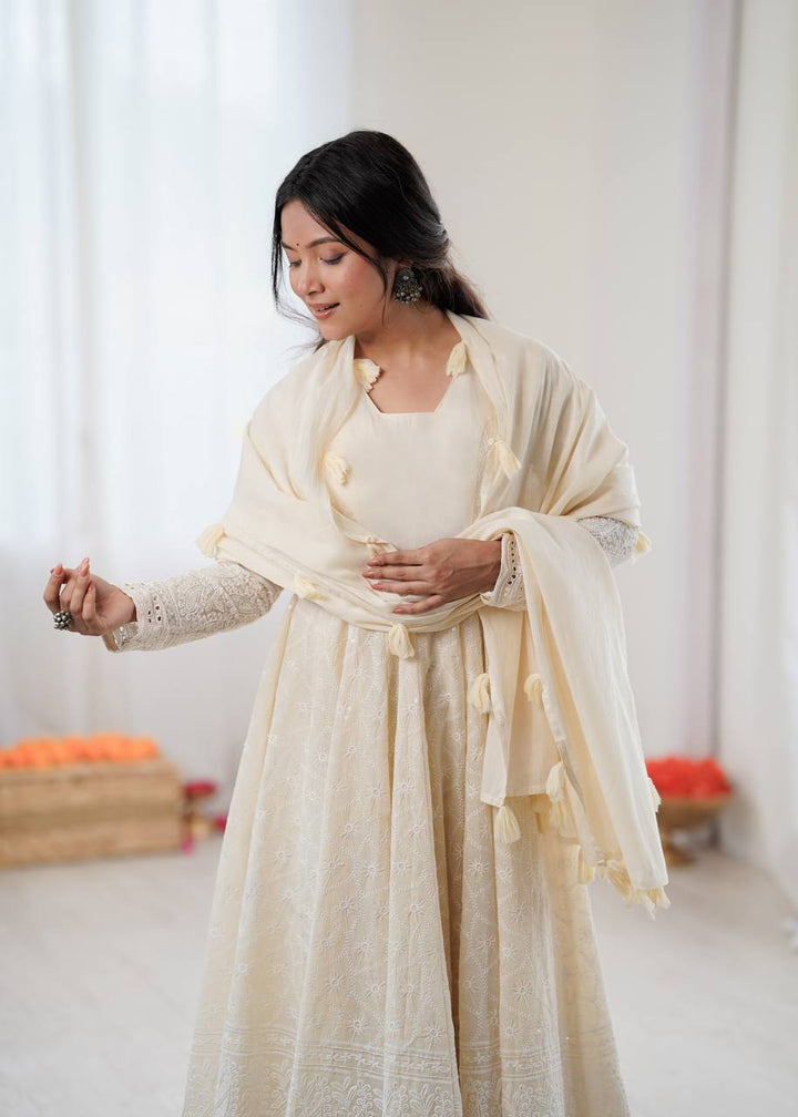 Elegant Anarkali Gown Set